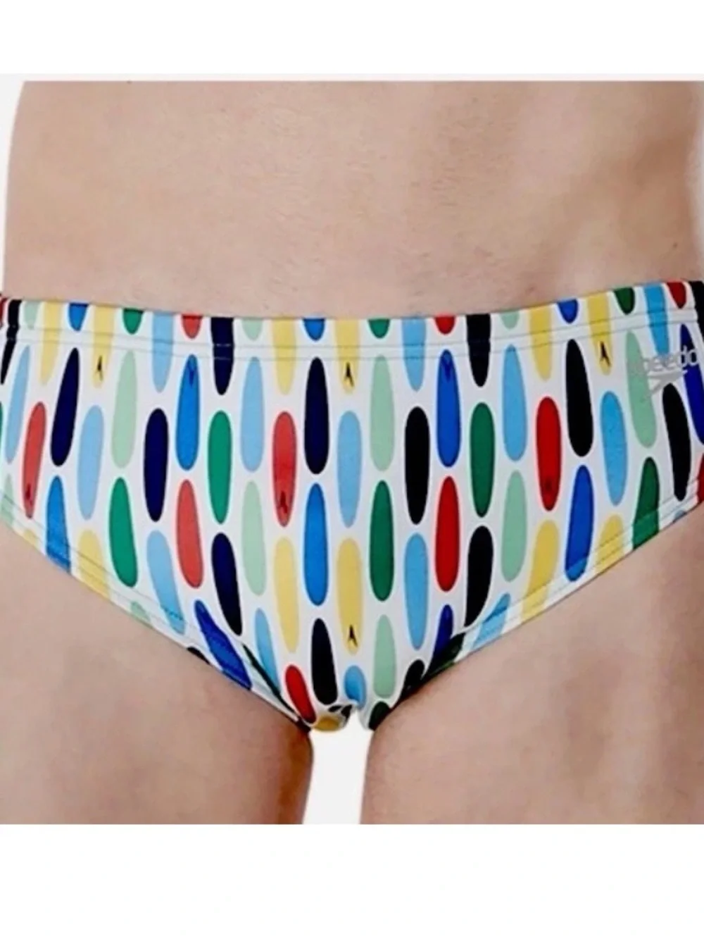 Speedo Men’s Swim Brief 32 or 34 Eco Endurance Wave Crusher Good Vibes NWT